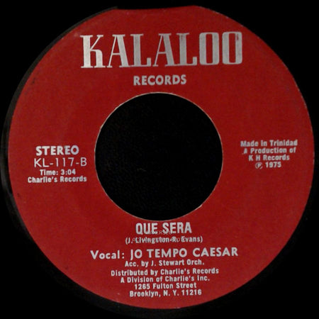 Jo Tempo Caesar / J. Stewart Orch. - Que Sera / Omega Reggae side A