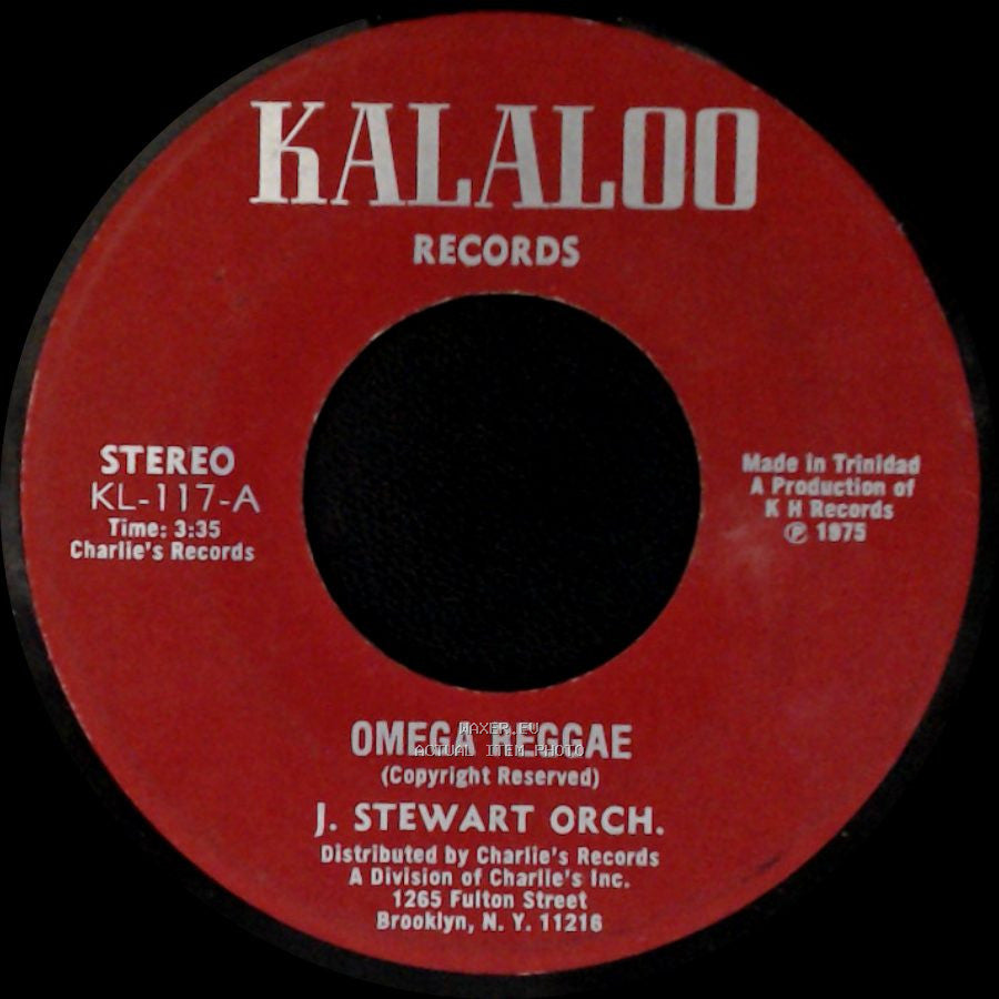 Jo Tempo Caesar / J. Stewart Orch. - Que Sera / Omega Reggae side B