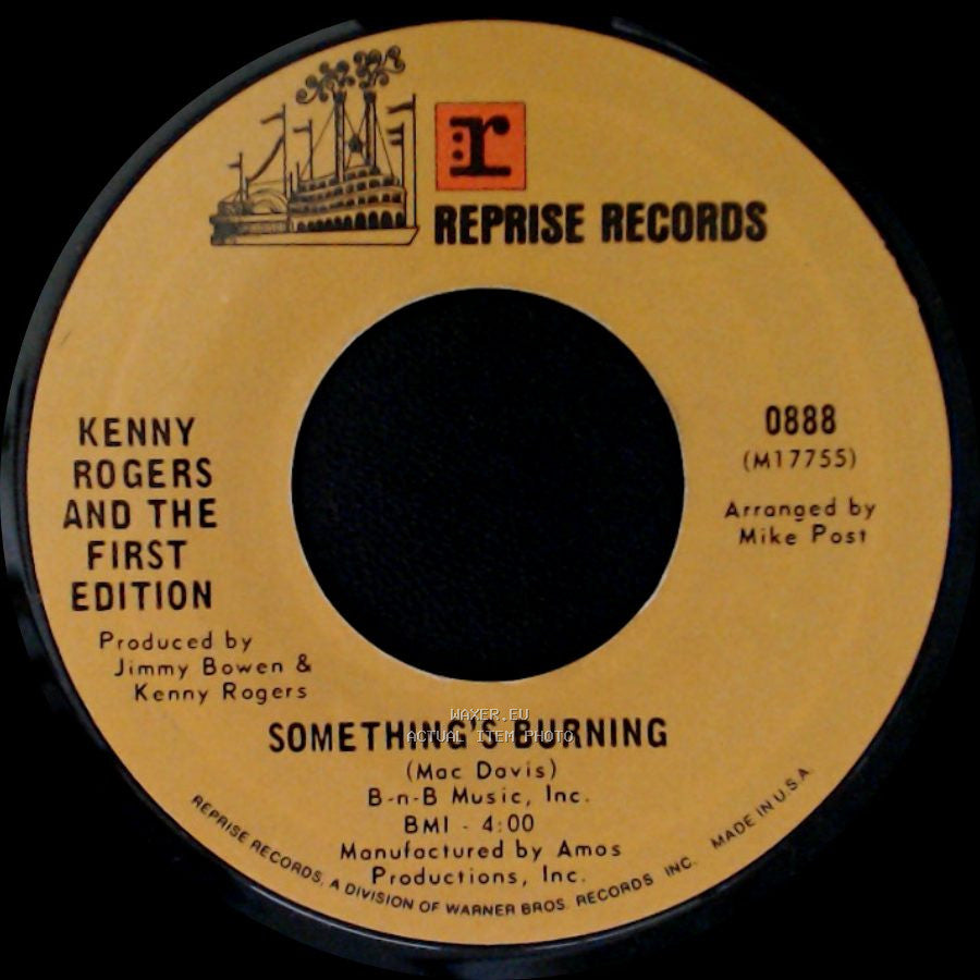 Kenny Rogers And The First Edition - Something's Burning / Momma's Waiting side A