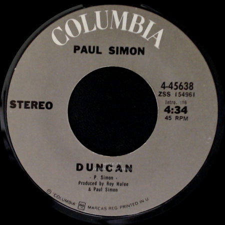 Paul Simon - Run That Body Down / Duncan side B