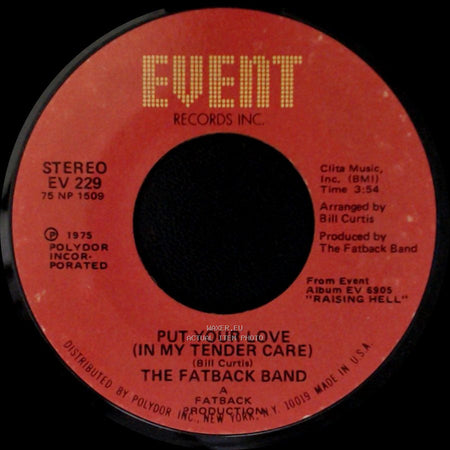 The Fatback Band - Spanish Hustle / Put Your Love (In My Tender Care) side B