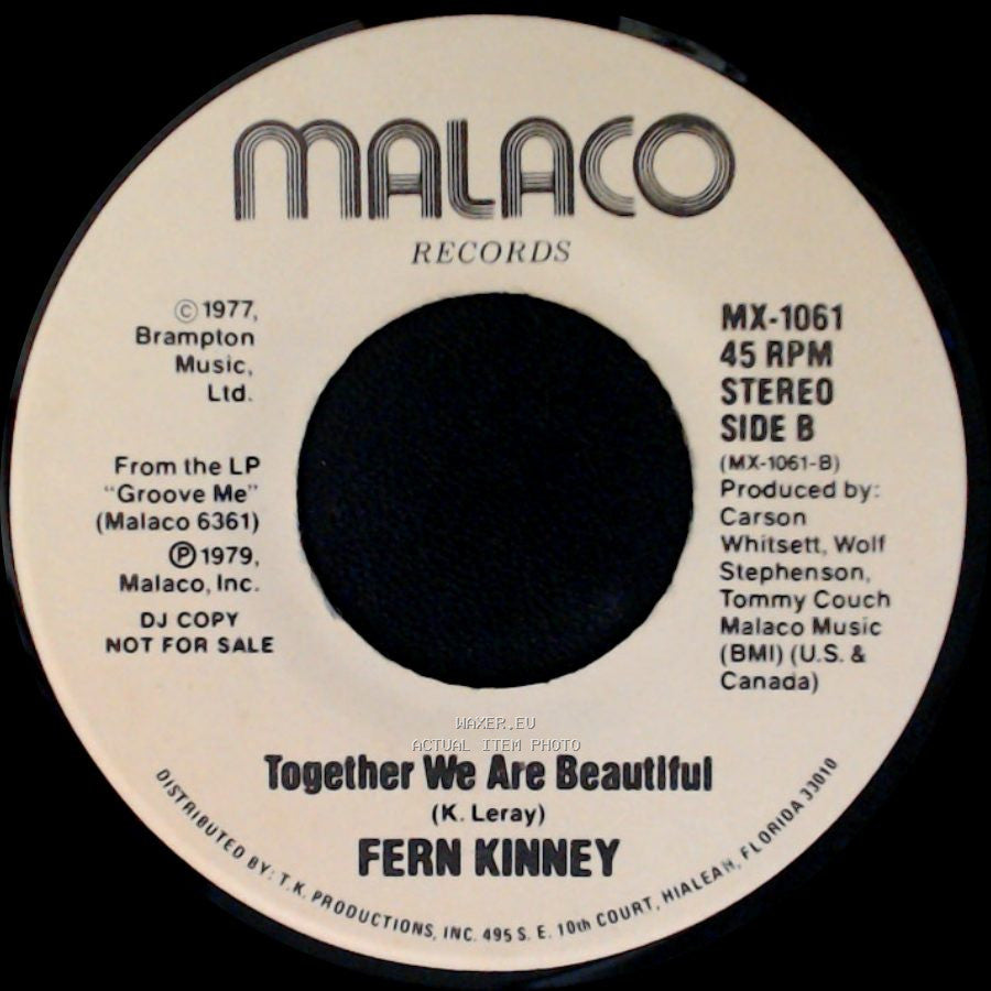 Fern Kinney - Baby Let Me Kiss You / Together We Are Beautiful side B