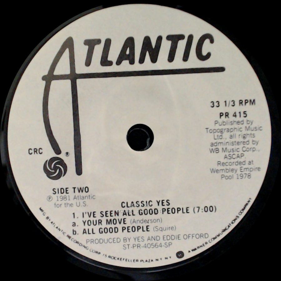 Yes / Classic Yes - Roundabout / I've Seen All Good People side B