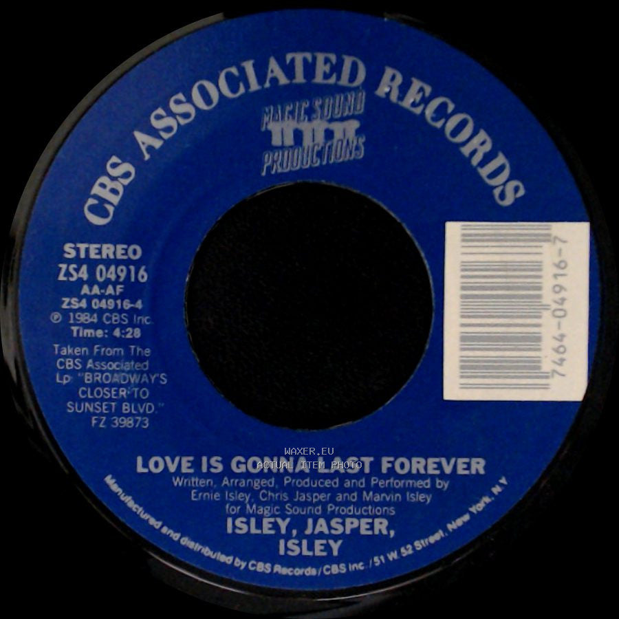 Isley, Jasper, Isley - Love Is Gonna Last Forever / Serve You Right side A