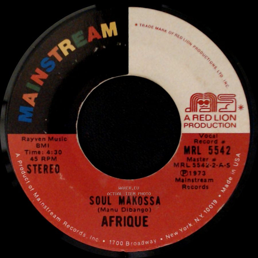 Afrique - Soul Makossa / Hot Mud side A