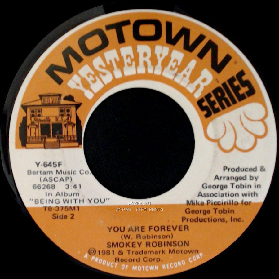 Smokey Robinson - Being With You / You Are Forever side B
