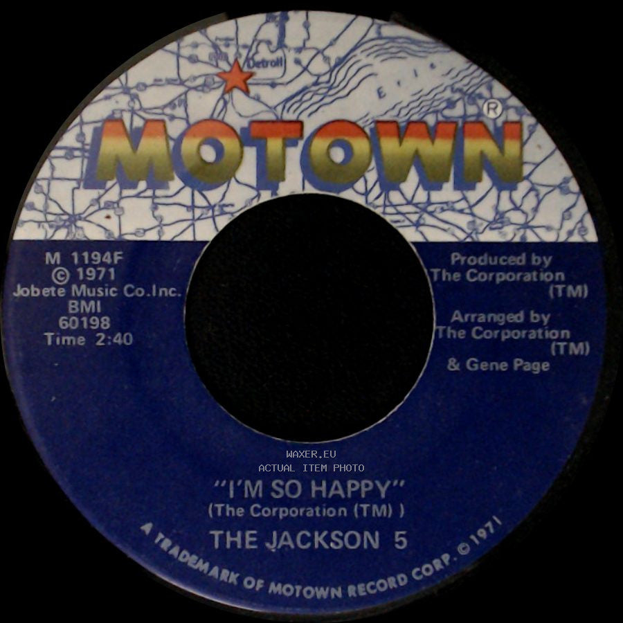 The Jackson 5 - I'm So Happy / Sugar Daddy side A