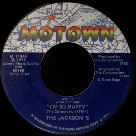 The Jackson 5 - I'm So Happy / Sugar Daddy side A