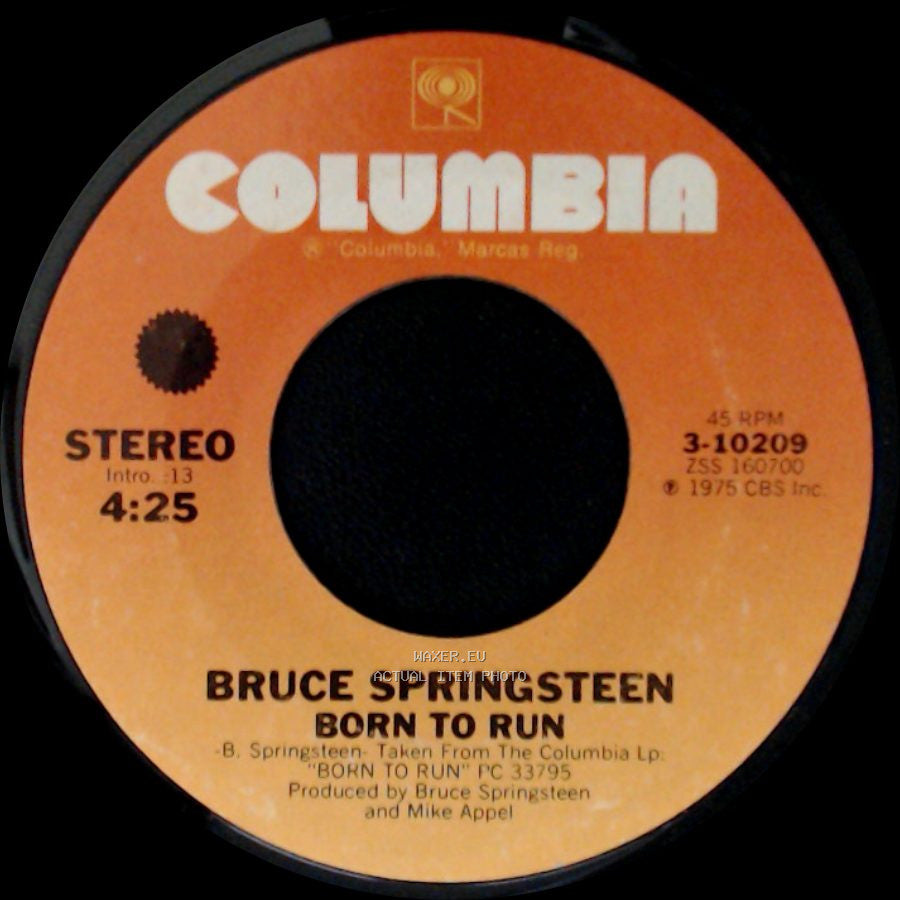 Bruce Springsteen - Meeting Across The River / Born To Run side B