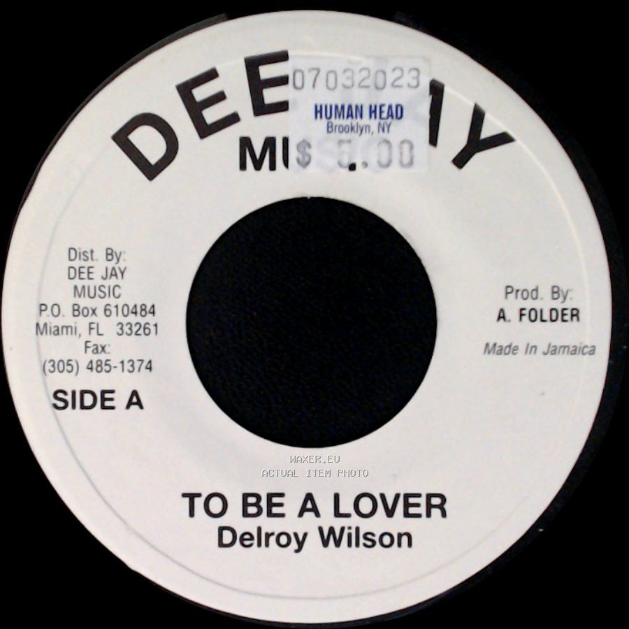 Delroy Wilson - To Be A Lover / Version side A
