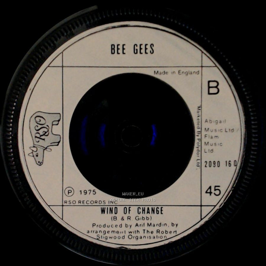 Bee Gees - Jive Talkin' / Wind Of Change side B
