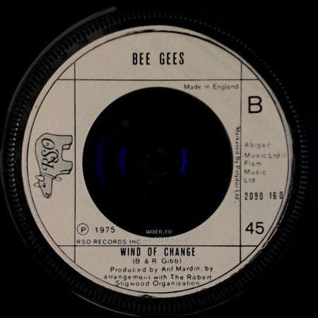 Bee Gees - Jive Talkin' / Wind Of Change side B