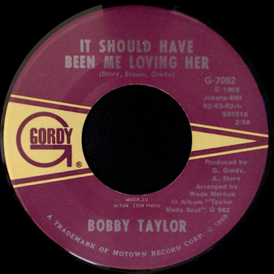 Bobby Taylor - My Girl Has Gone / It Should Have Been Me Loving Her side B