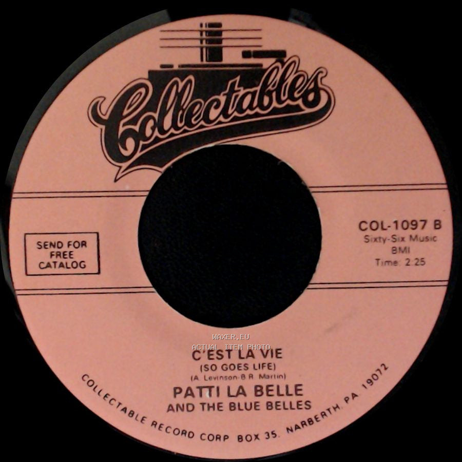 Patti La Belle And The Blue Belles - Down The Isle (Wedding Song) / C'est La Vie (So Goes Life) side B