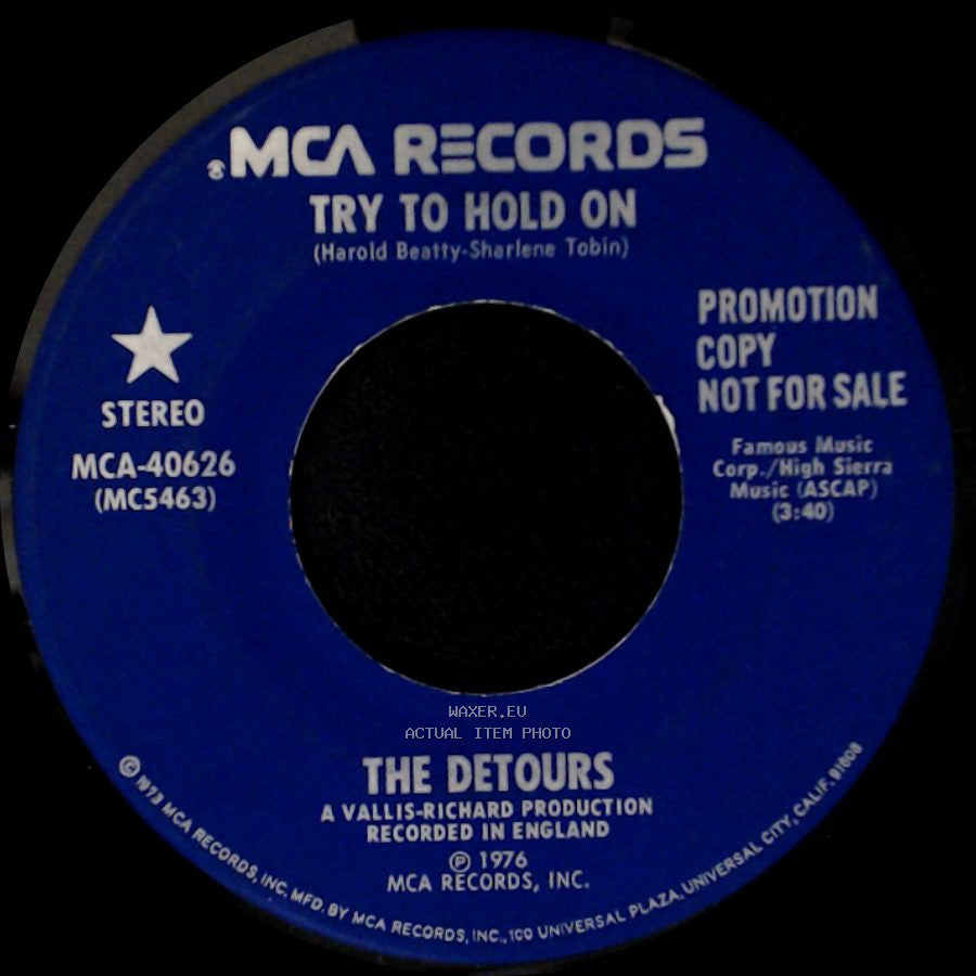 The Detours - Try To Hold On / Try To Hold On side A