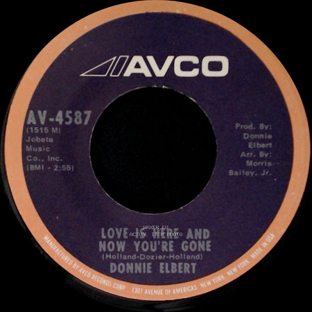 Donnie Elbert - I Can't Help Myself (Sugar Pie, Honey Bunch) / Love Is Here And Now You're Gone side B