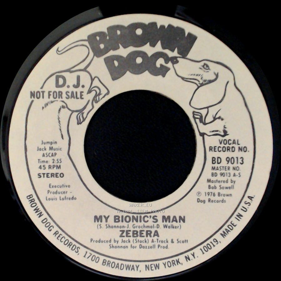 Zebera - My Bionic's Man / My Bionic's Man side A