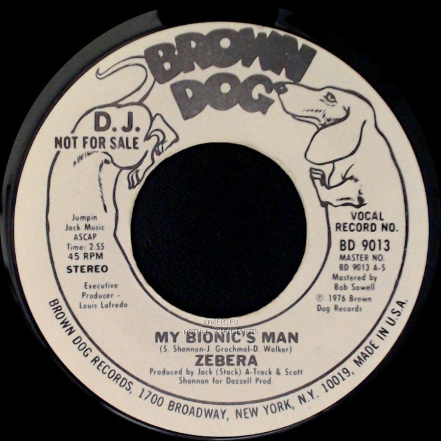 Zebera - My Bionic's Man / My Bionic's Man side B