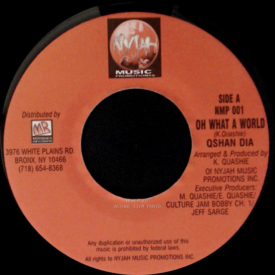 Qshan Dia - Oh What A World / Unknown Title B side A