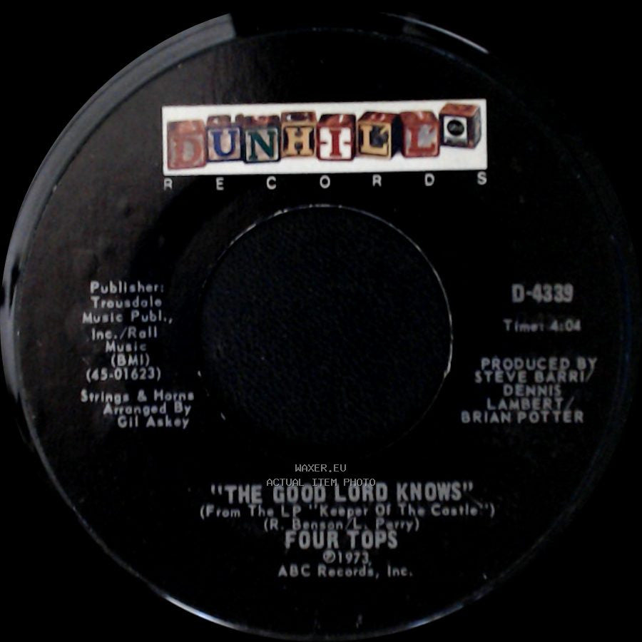 Four Tops - The Good Lord Knows / Ain't No Woman (Like The One I've Got) side A