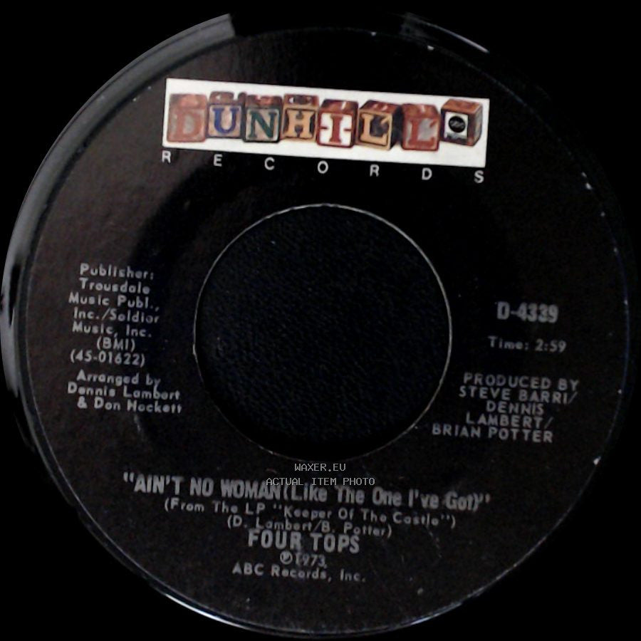 Four Tops - The Good Lord Knows / Ain't No Woman (Like The One I've Got) side B