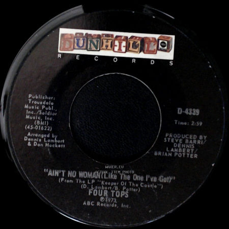 Four Tops - The Good Lord Knows / Ain't No Woman (Like The One I've Got) side B