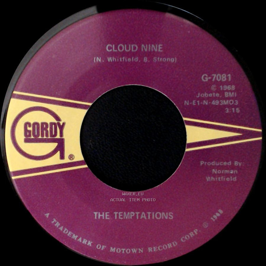 The Temptations - Cloud Nine / Why Did She Have To Leave Me (Why Did She Have To Go) side A