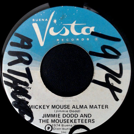 The Mike Curb Congregation / Jimmie Dodd And The Mouseketeers - Mickey Mouse March / Mickey Mouse Alma Mater side B