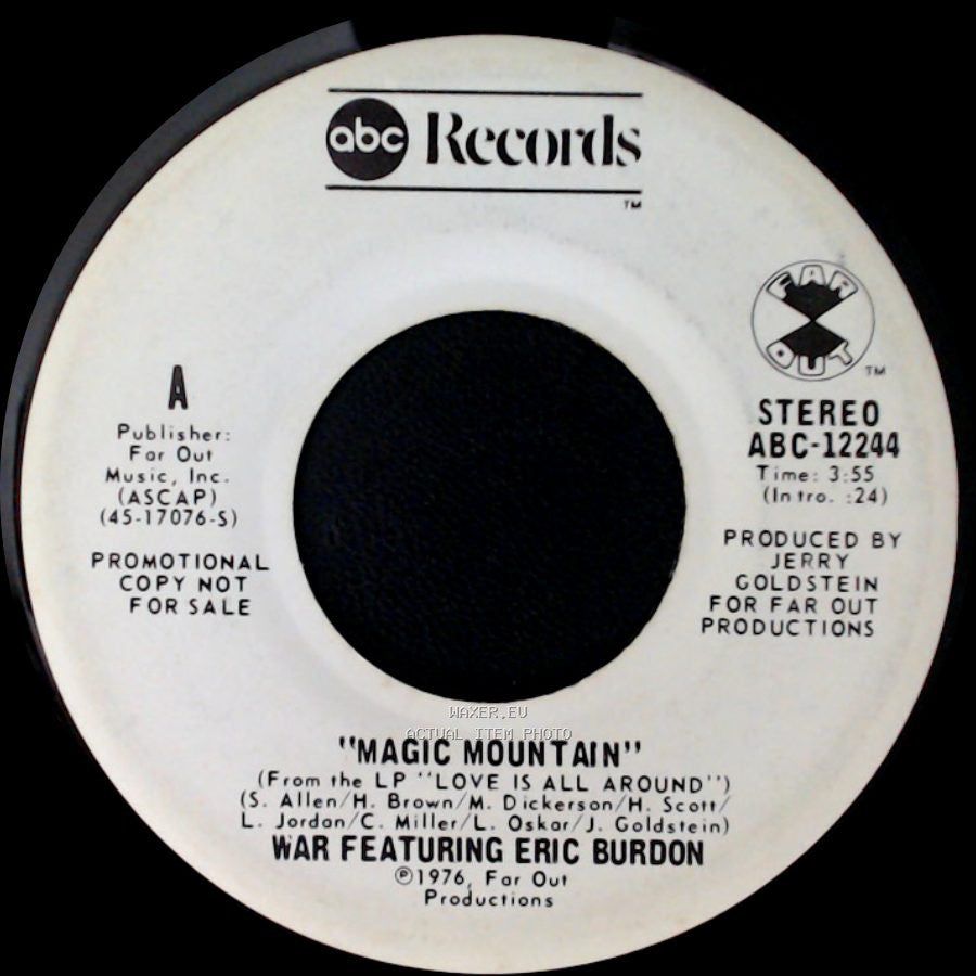War Featuring Eric Burdon - Magic Mountain / Magic Mountain side A