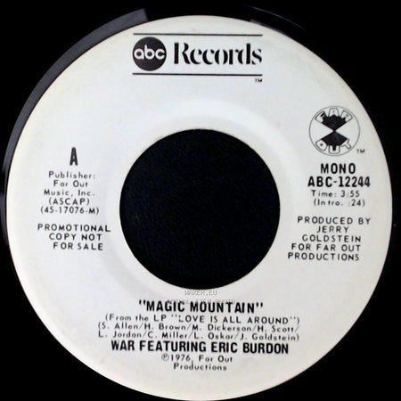 War Featuring Eric Burdon - Magic Mountain / Magic Mountain side B
