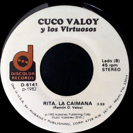 Cuco Valoy Y Los Virtuosos - Rita, La Caimana / El Pregon Del Carnaval side A