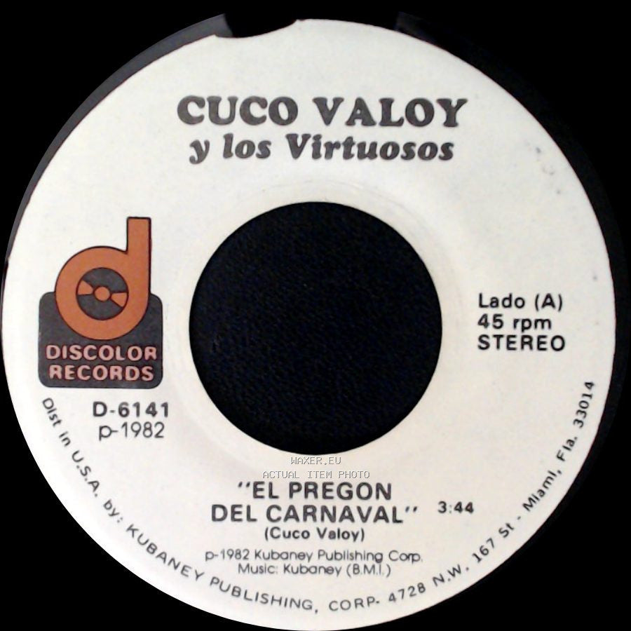Cuco Valoy Y Los Virtuosos - Rita, La Caimana / El Pregon Del Carnaval side B