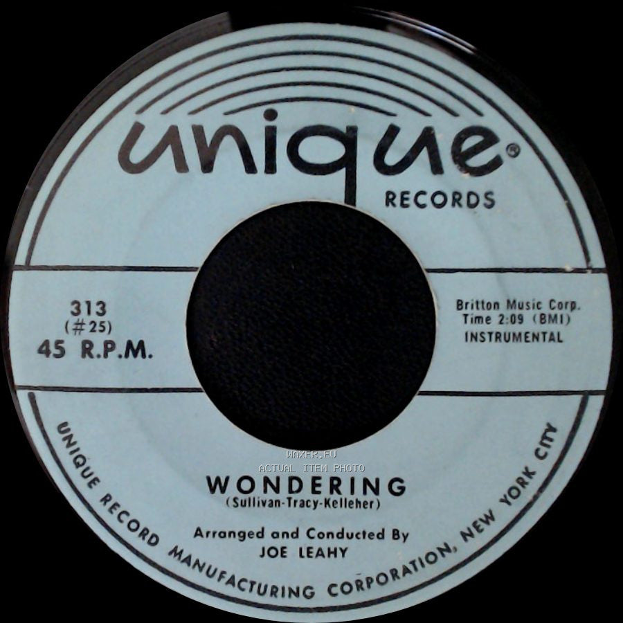 Unknown Artist - On Approval / Wondering side B