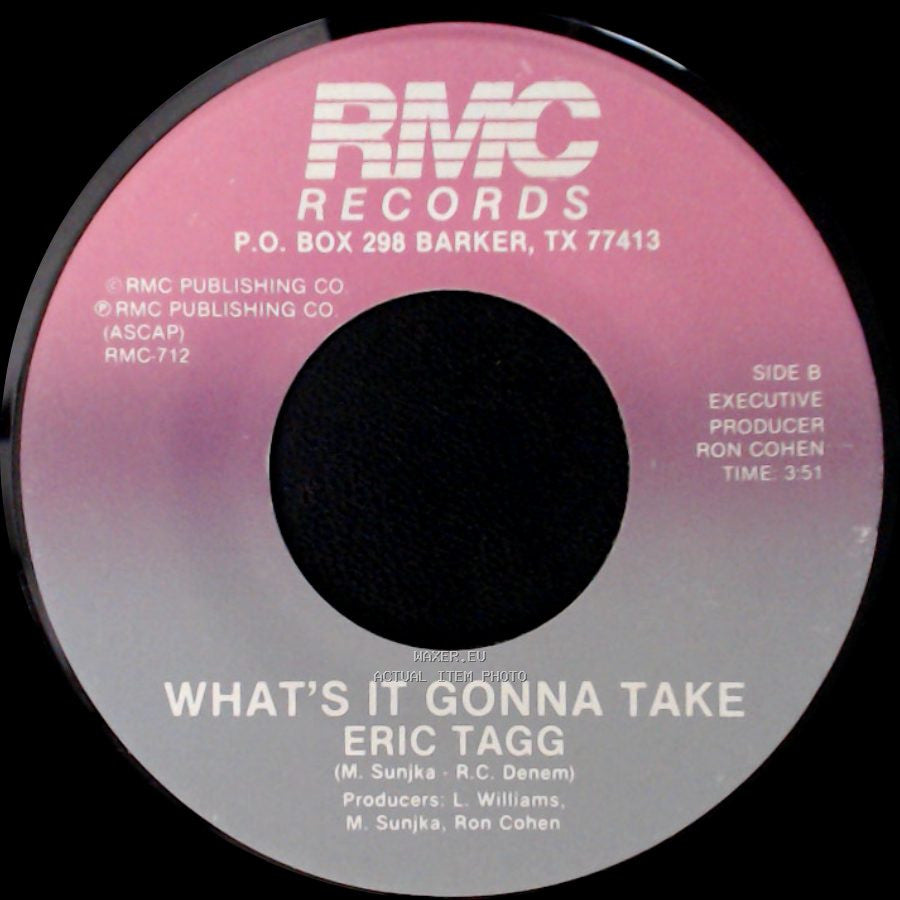 Eric Tagg - Woman I Love / What's It Gonna Take side B