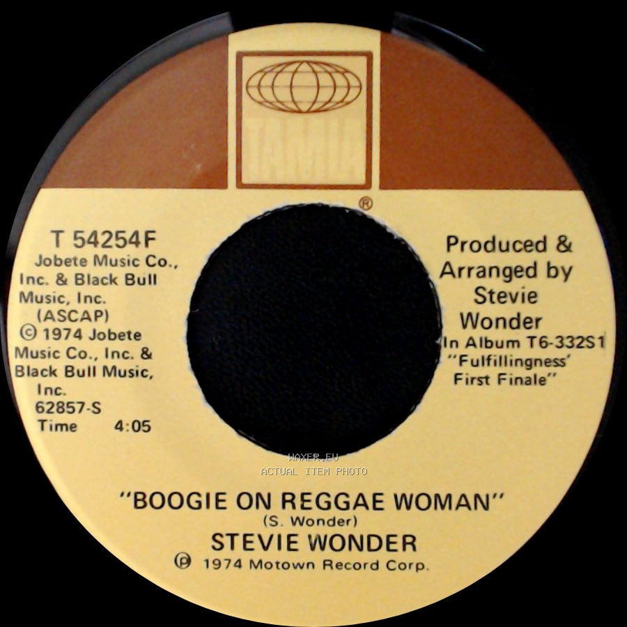 Stevie Wonder - Boogie On Reggae Woman / Seems So Long side A