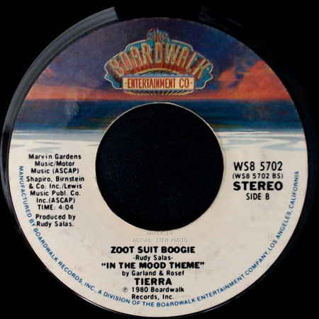 Tierra - Together / Zoot Suit Boogie - Rudy Salas - 'in The Mood Theme' By Garland & Rose side B