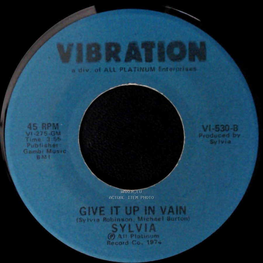 Sylvia - Give It Up In Vain / Easy Evil side A