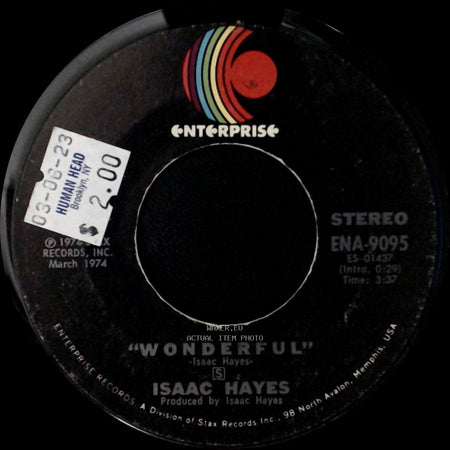 Isaac Hayes - Wonderful / Someone Made You For Me side A