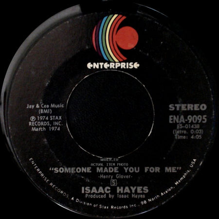 Isaac Hayes - Wonderful / Someone Made You For Me side B