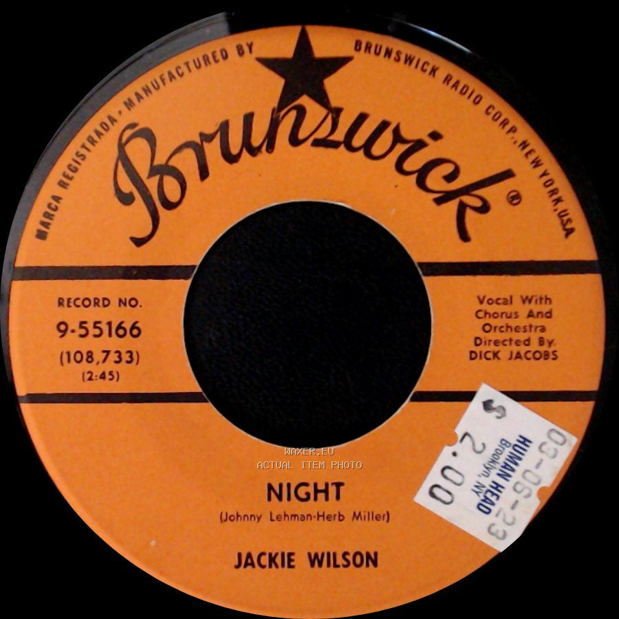 Jackie Wilson - Night / Doggin' Around side A