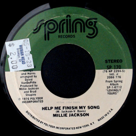 Millie Jackson - I Can't Say Goodbye / Help Me Finish My Song side B