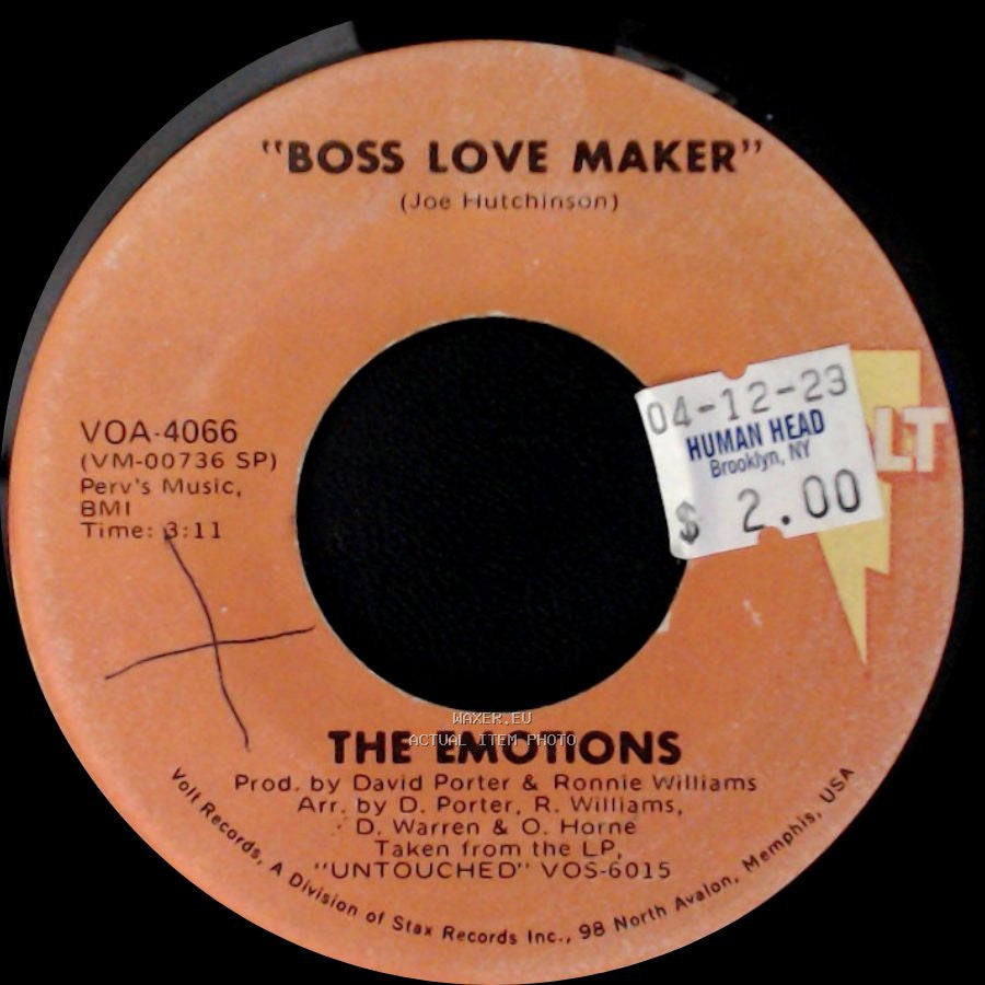 The Emotions - Show Me How / Boss Love Maker side B