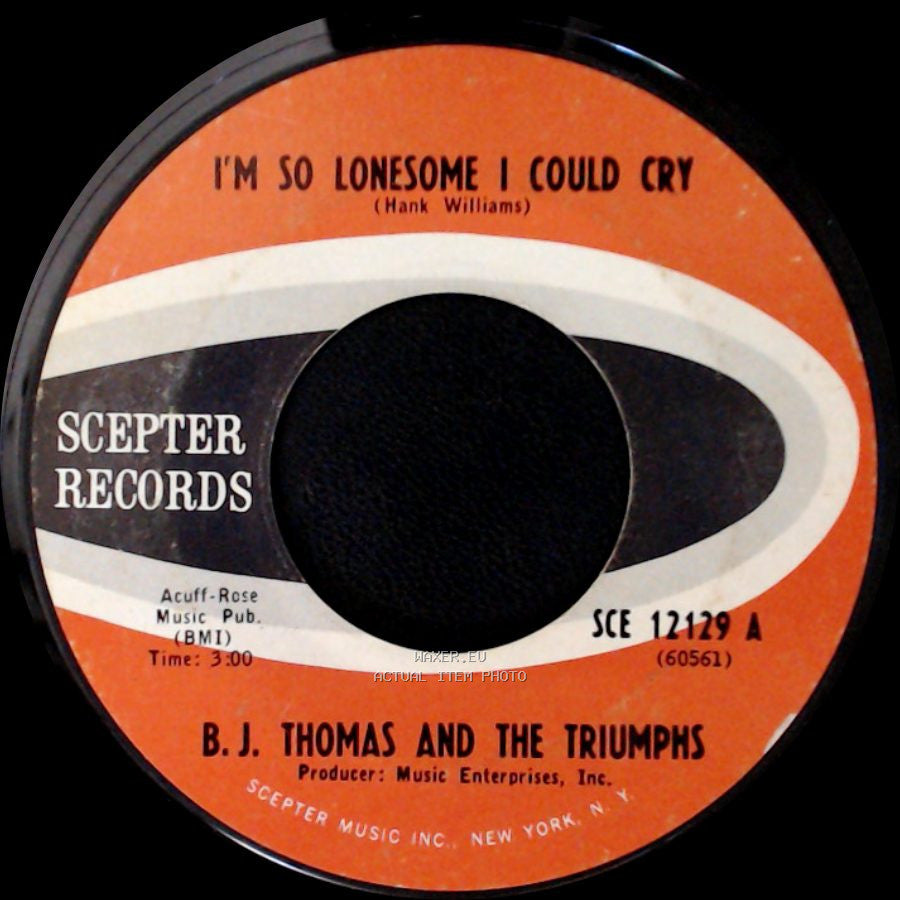 B. J. Thomas And The Triumphs - Candy Baby / I'm So Lonesome I Could Cry side B