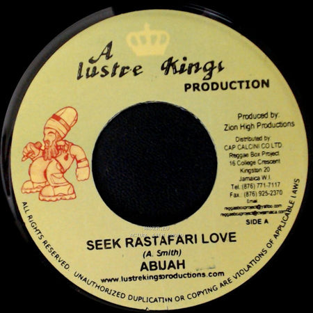 Abujah / Lambsbread & Prezident Brown - Seek Rastafari Love / Mountain Top side A