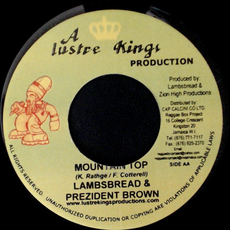 Abujah / Lambsbread & Prezident Brown - Seek Rastafari Love / Mountain Top side B