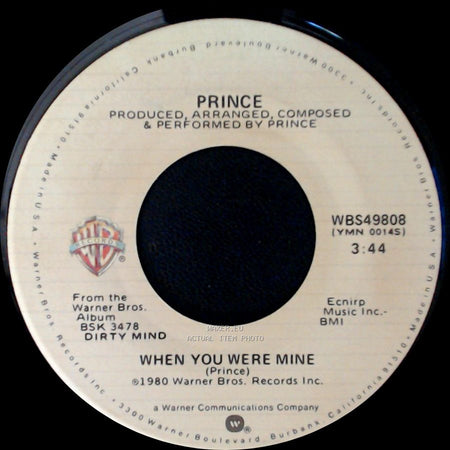 Prince - Controversy / When You Were Mine side B