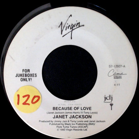 Janet Jackson - Because Of Love / Funky Big Band side A