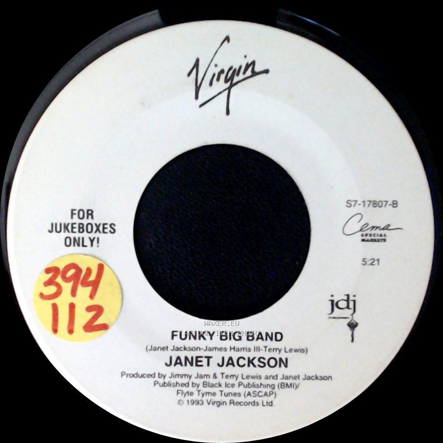 Janet Jackson - Because Of Love / Funky Big Band side B