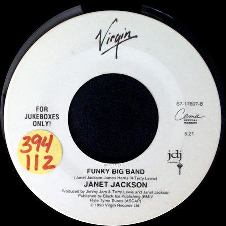 Janet Jackson - Because Of Love / Funky Big Band side B