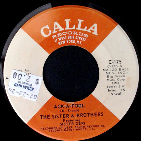The Sister & Brothers - Chained / Ack-A-Fool side B